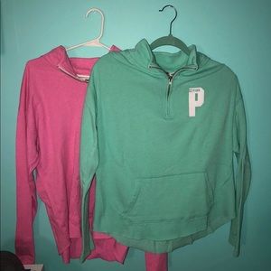 PINK quarter zip package deal!